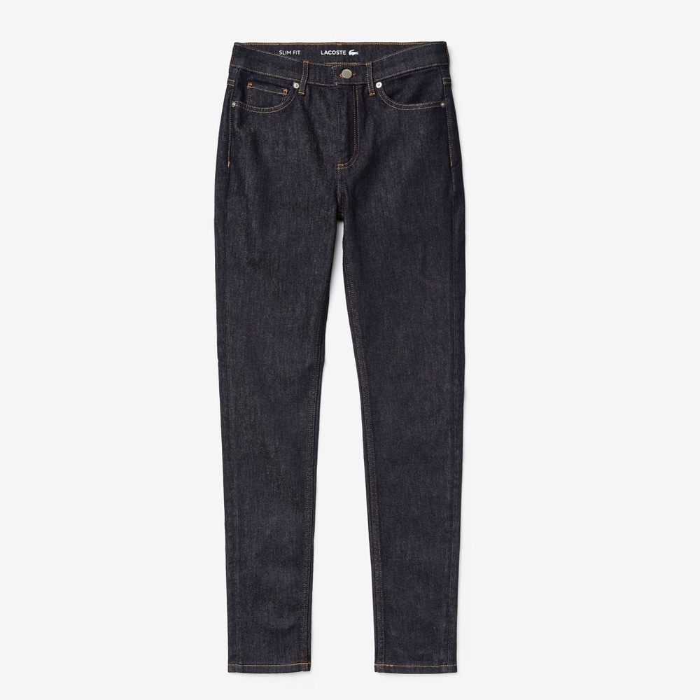Lacoste Women’s Skinny Slim Fit Dark Denim Jeans – Size 26